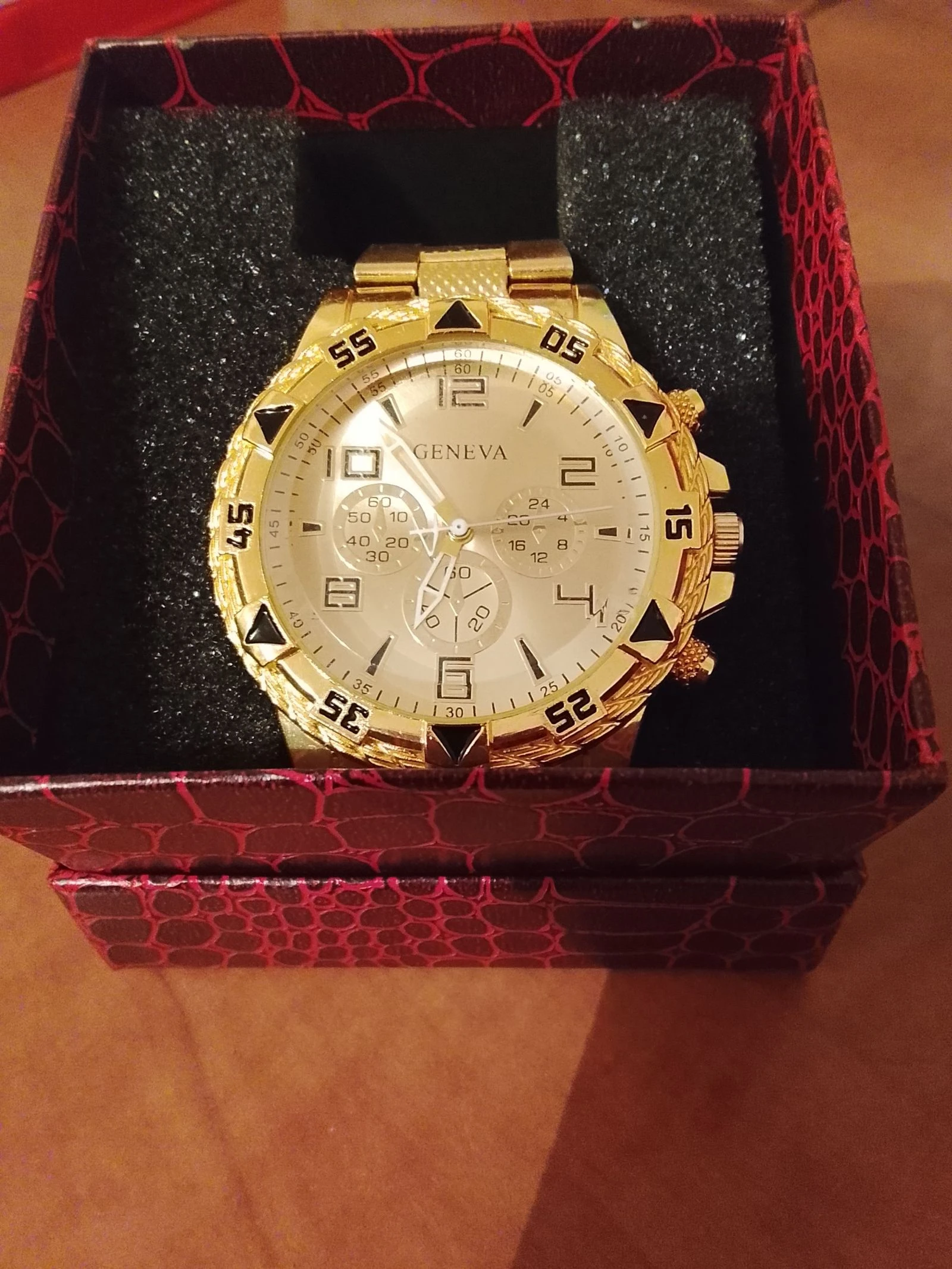 Montre Dorée homme Geneva